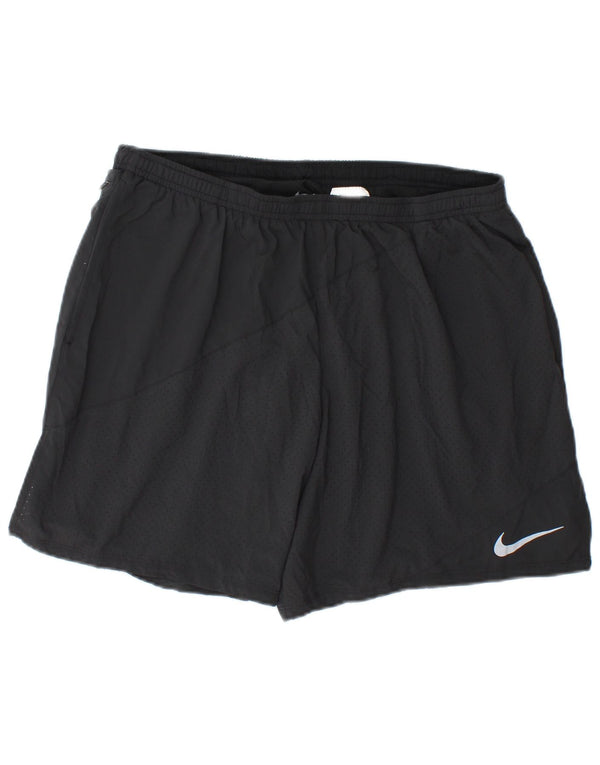 Nike Pantalones cortos deportivos Dri Fit para hombre XL Poliéster negro