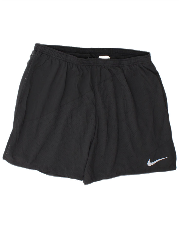Nike Pantalones cortos deportivos Dri Fit para hombre XL Poliéster negro