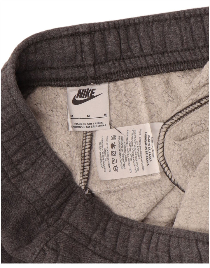 NIKE Mens Tracksuit Trousers Medium  Grey Cotton