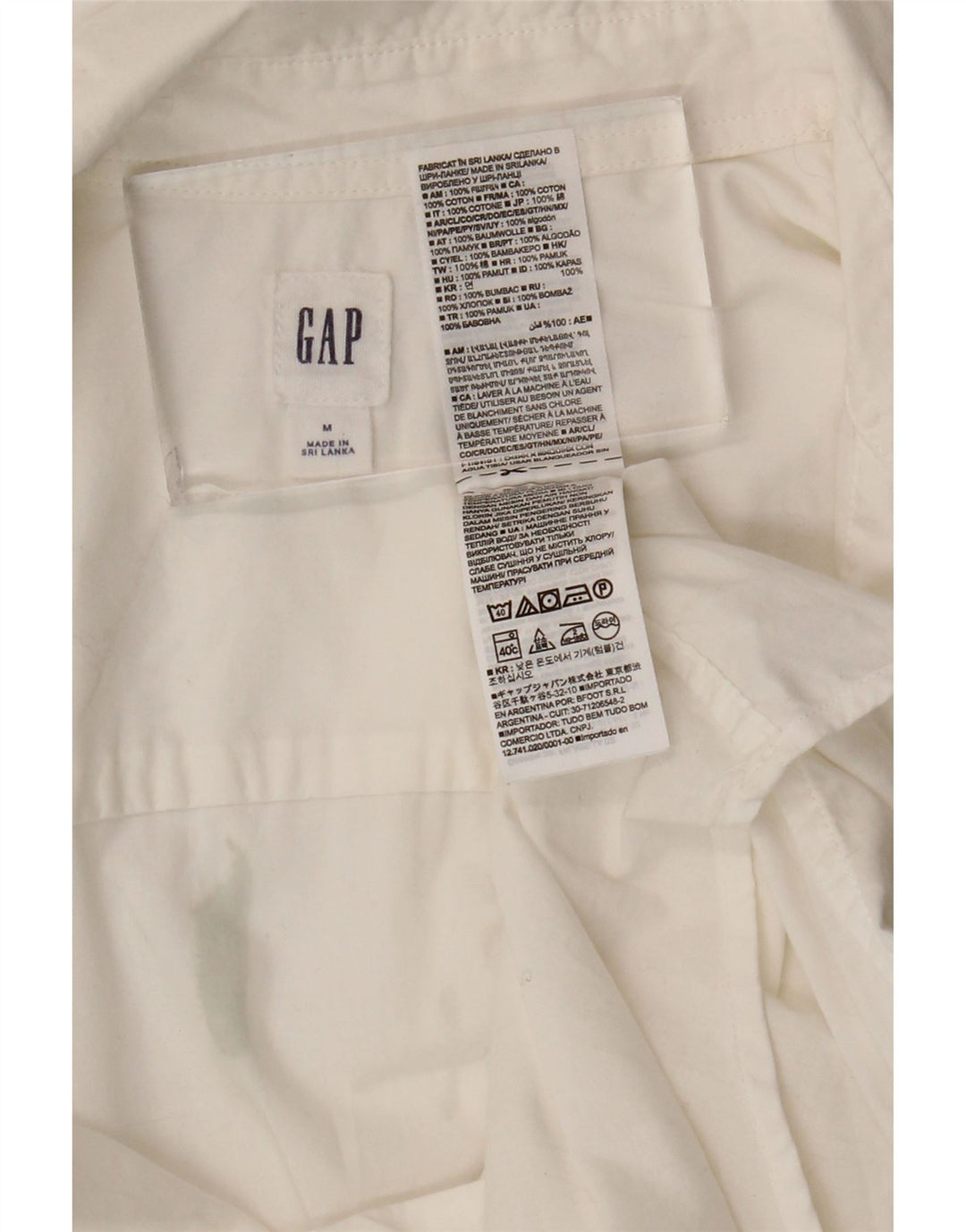 Camisa Gap para mujer UK 44 Medium White