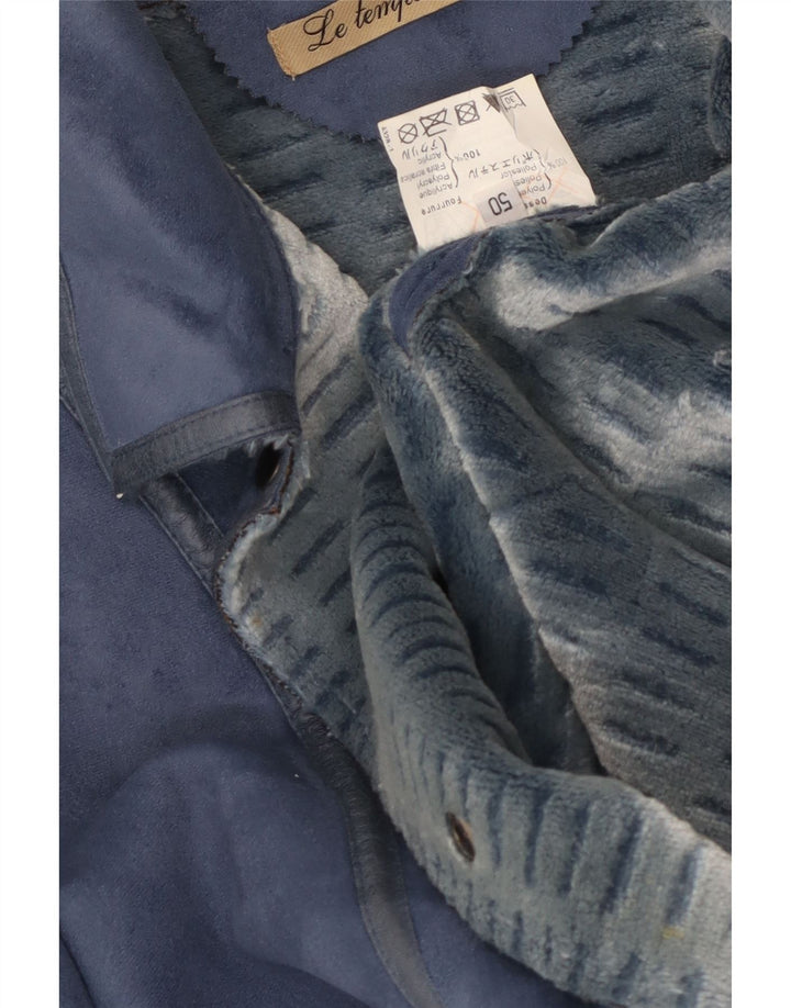 Abrigo Vintage Mujer IT 50 XL Poliéster Azul