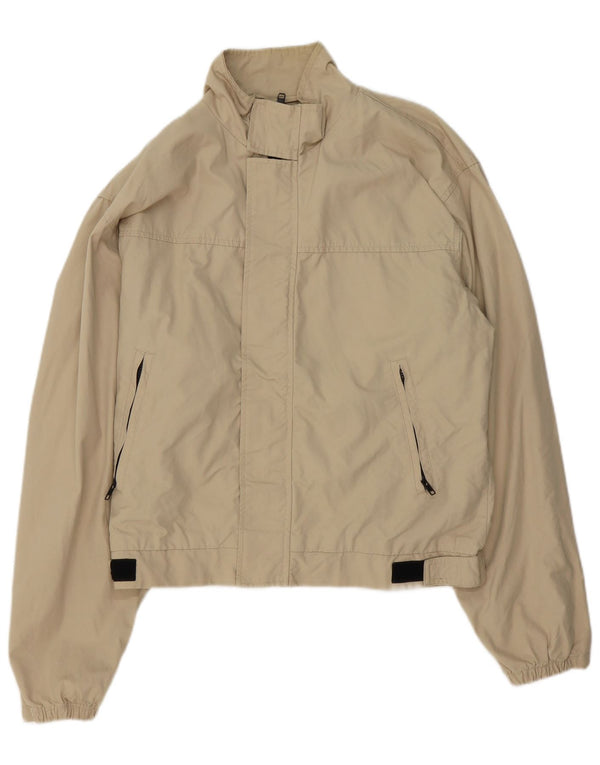 Alberto Aspesi Chaqueta Bomber para Hombre UK 38 Algodón Beige Medio