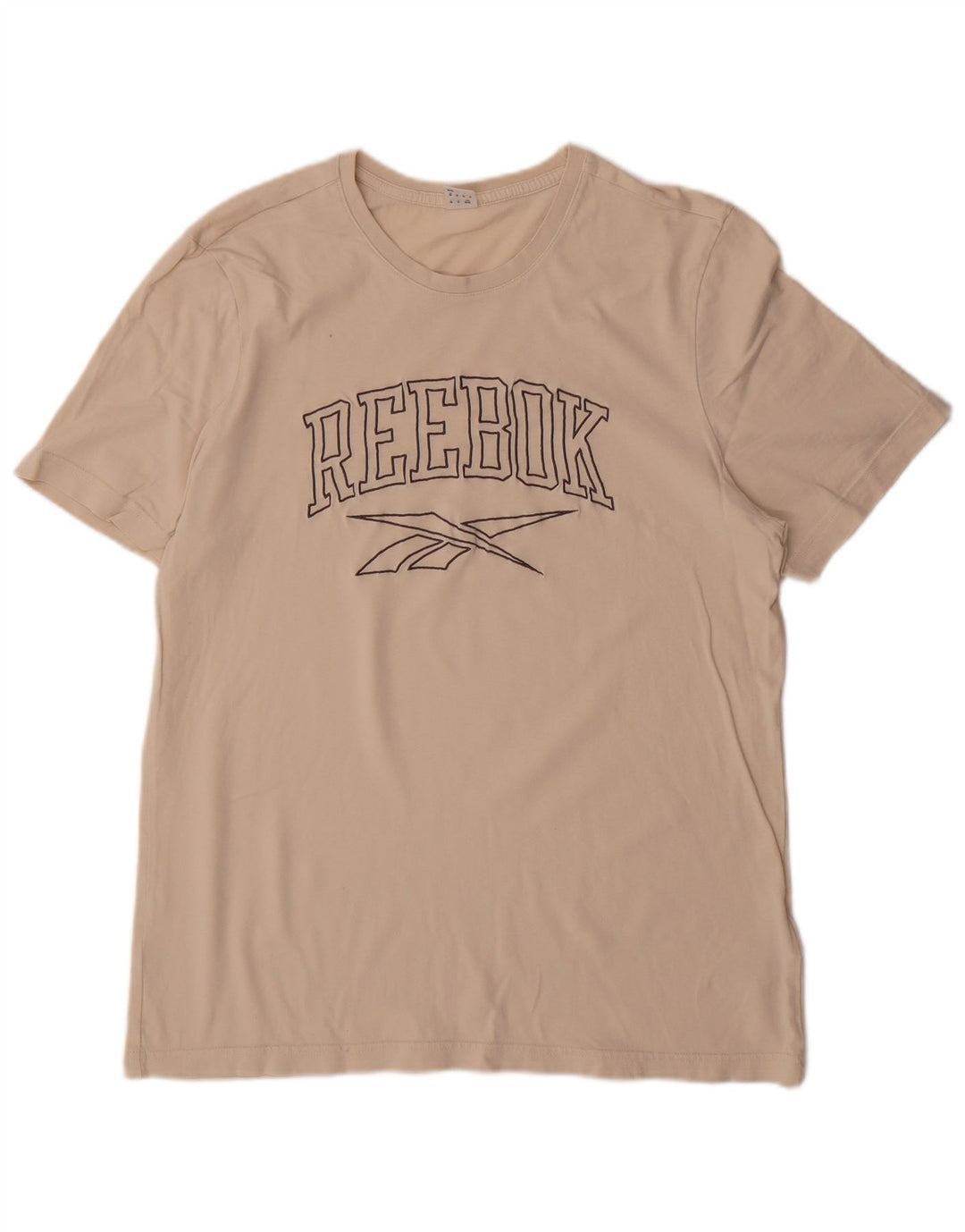 Camiseta Reebok Hombre Graphic Top Algodón Beige Medio