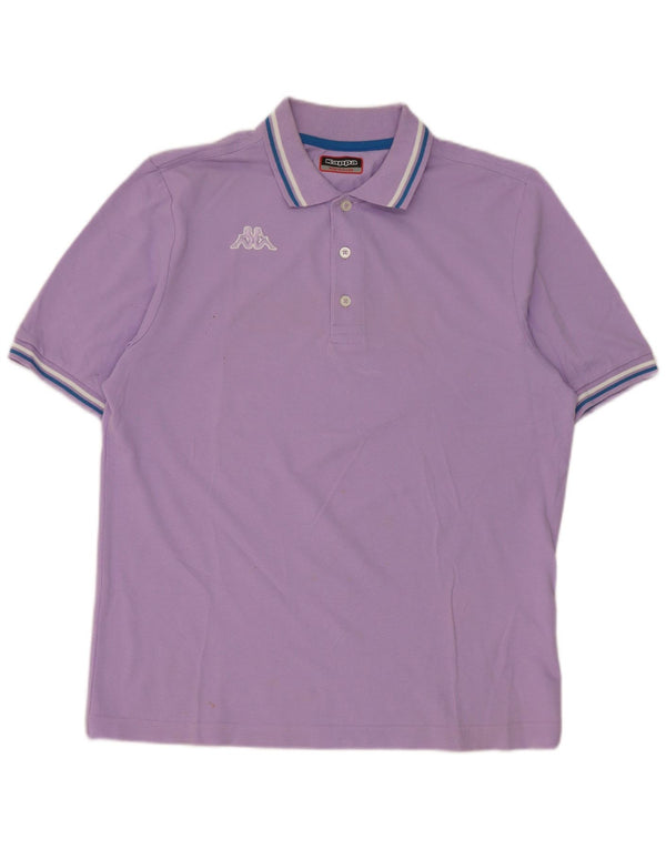 Polo Kappa Hombre Algodón Morado Medio