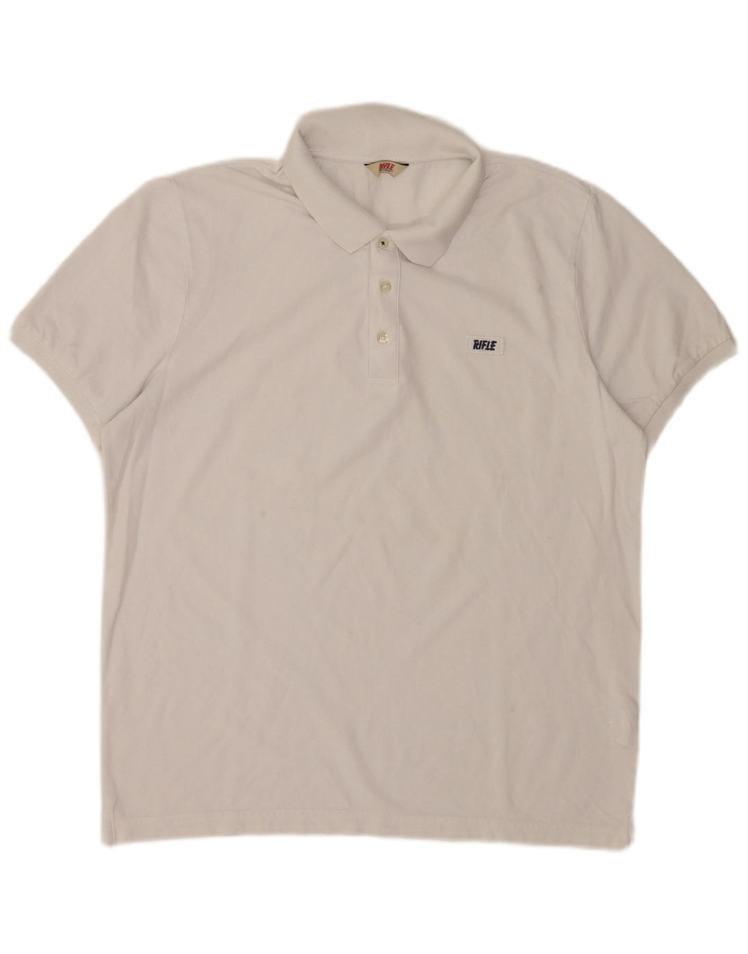 Rifle Polo Hombre XL Algodón Blanco
