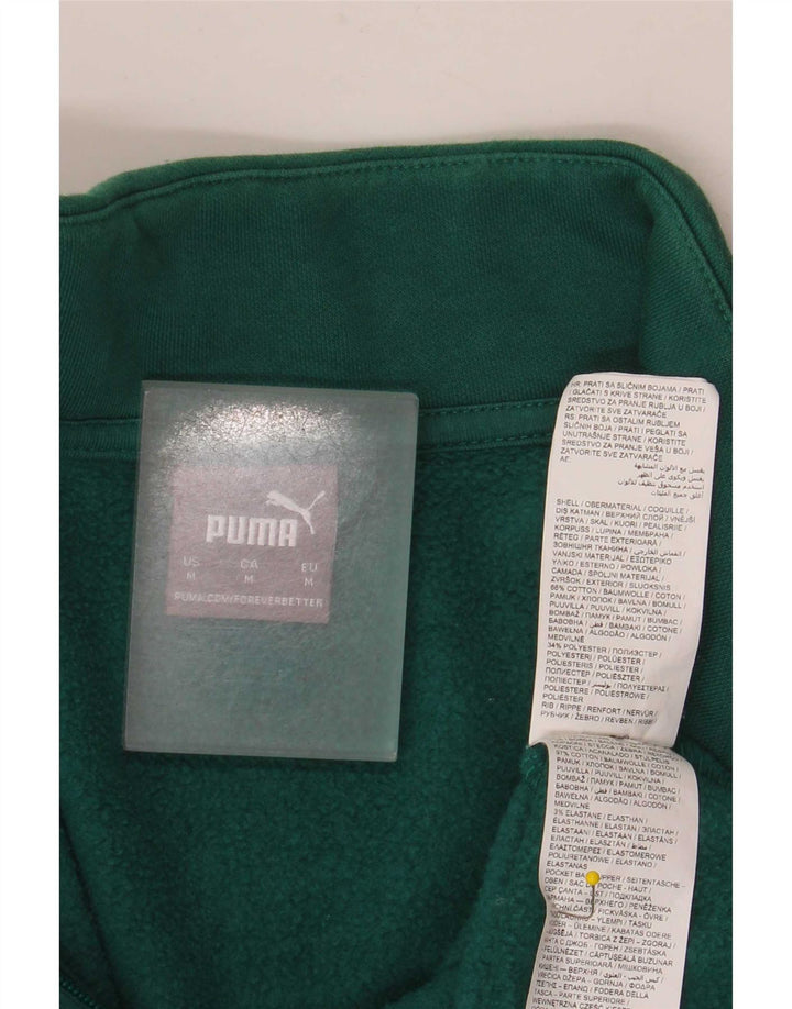 Puma Chaqueta De Chándal Con Estampado Gráfico De Algodón Color Block Verde Medio |