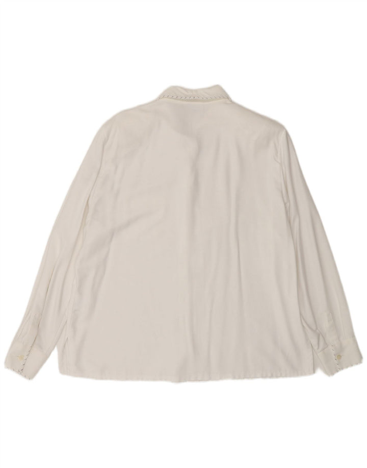 Basler Blusa camisera para mujer EU 44 XL Viscosa blanca