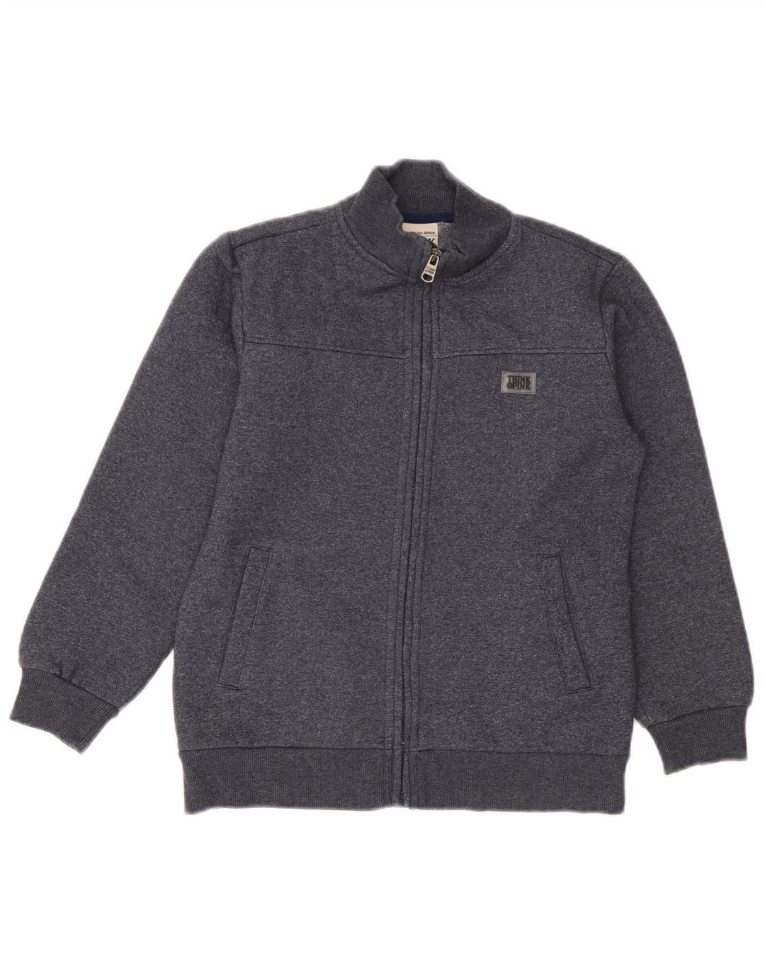 Think Pink - Chaqueta de chándal para mujer, talla 10, algodón gris pequeño