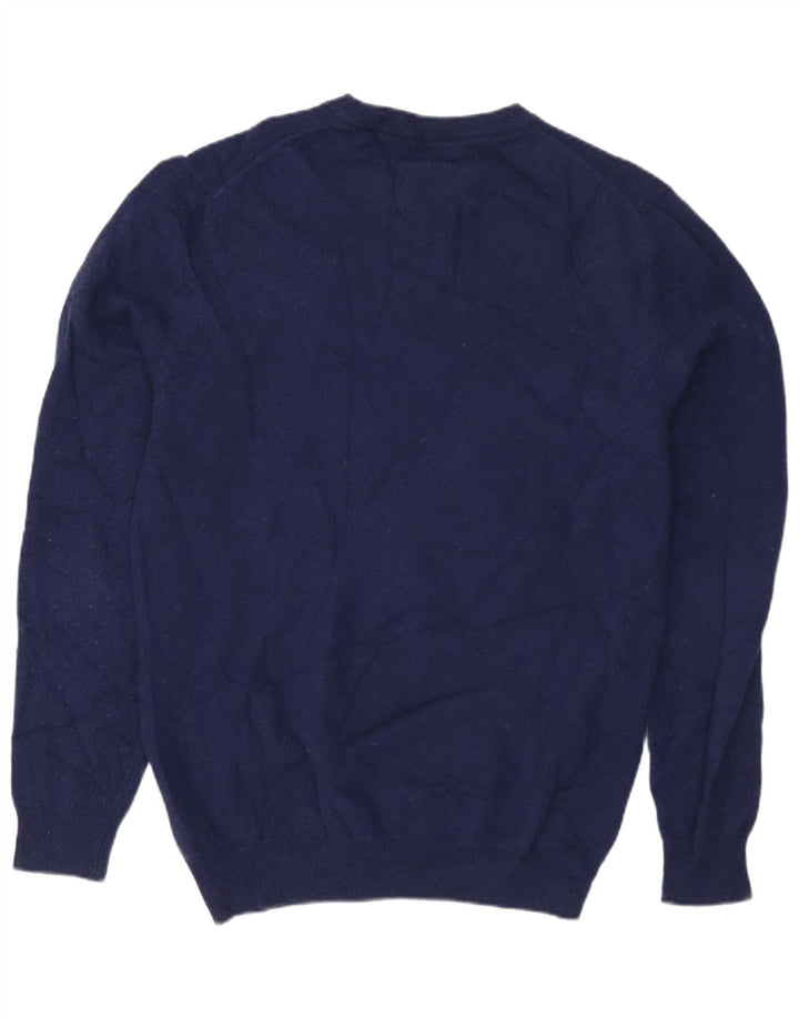 MASSIMO DUTTI Jersey De Cuello Redondo Hombre Lana Azul Marino Medio
