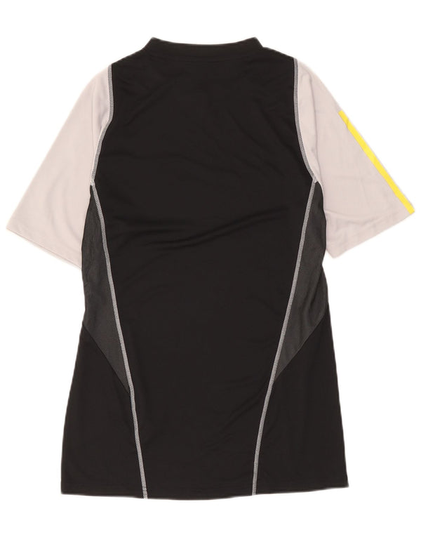 Adidas Hombre Aeroready Slim Fit Camiseta Top Pequeño Negro Colorblock