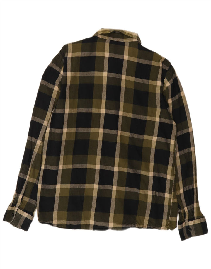 VOLCOM Camisa De Franela Grande De Algodón A Cuadros Caqui Hombre