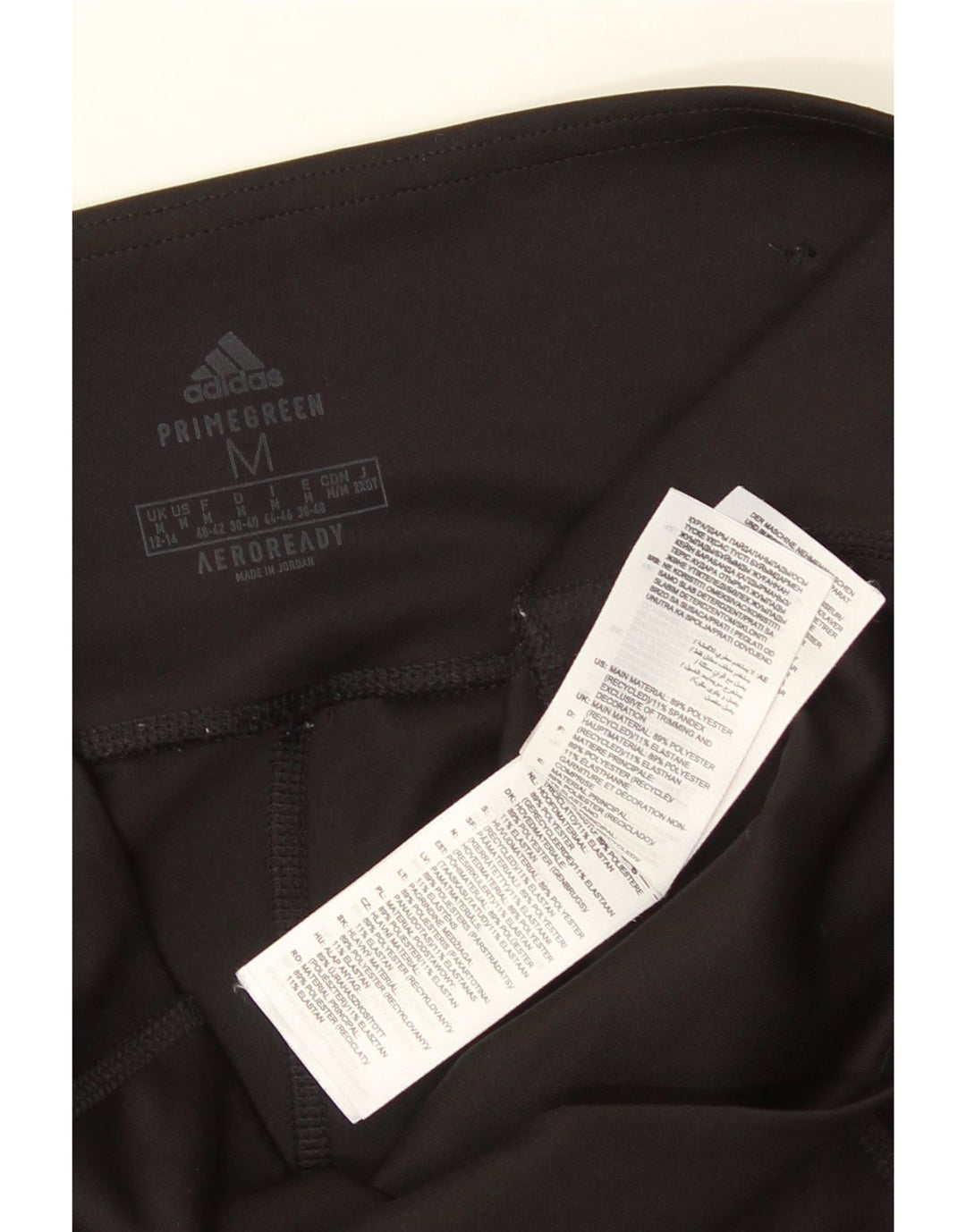 Leggings ADIDAS Aeroready para mujer Reino Unido 12/14 Mediano Negro Poliéster