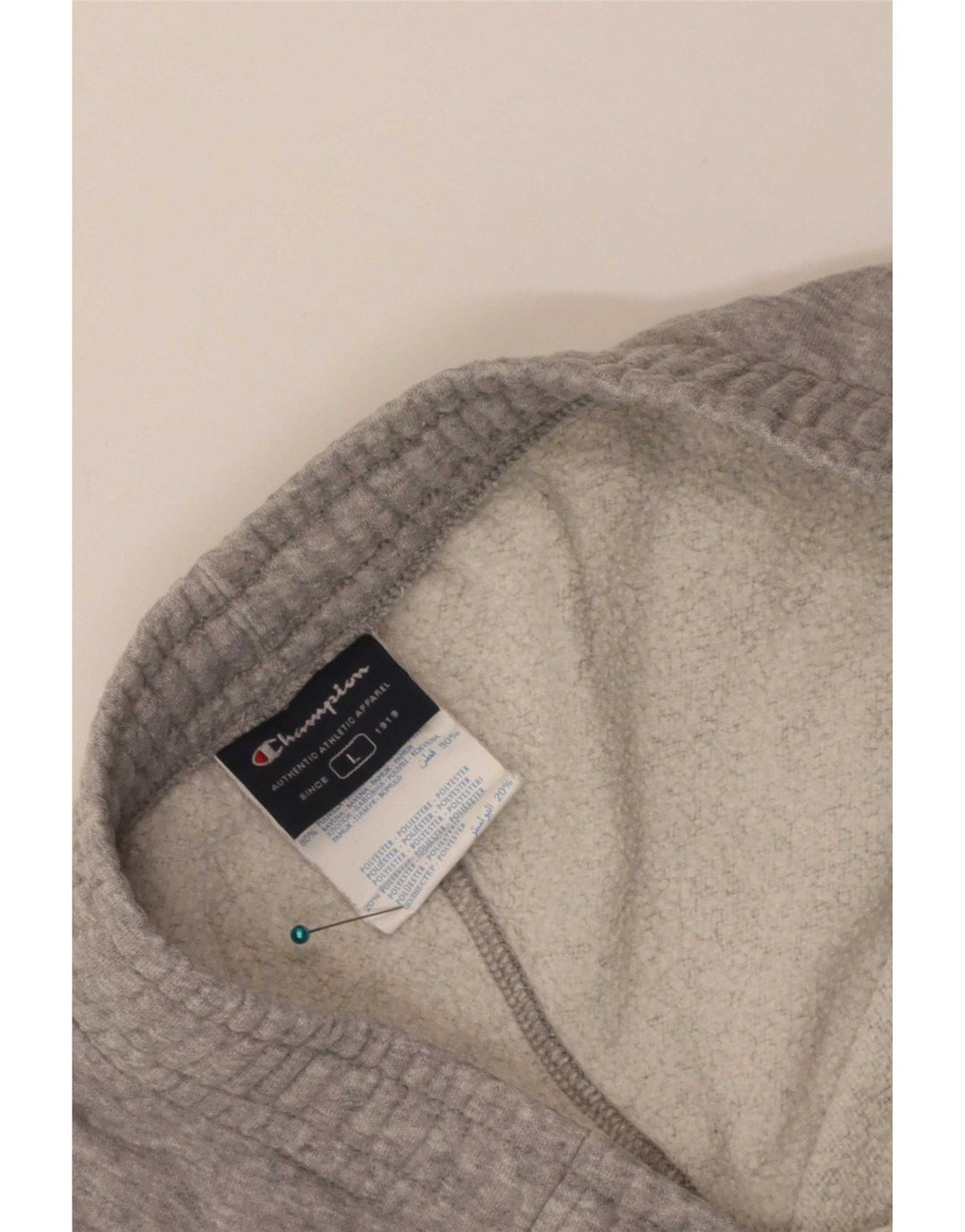 Champion Pantalones De Chándal Para Hombre Grande Gris Algodón