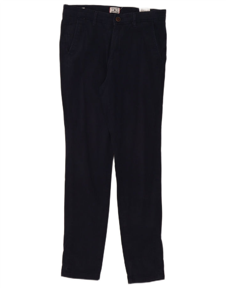 JACK & JONES Pantalón chino slim para hombre W30 L32 Algodón azul marino