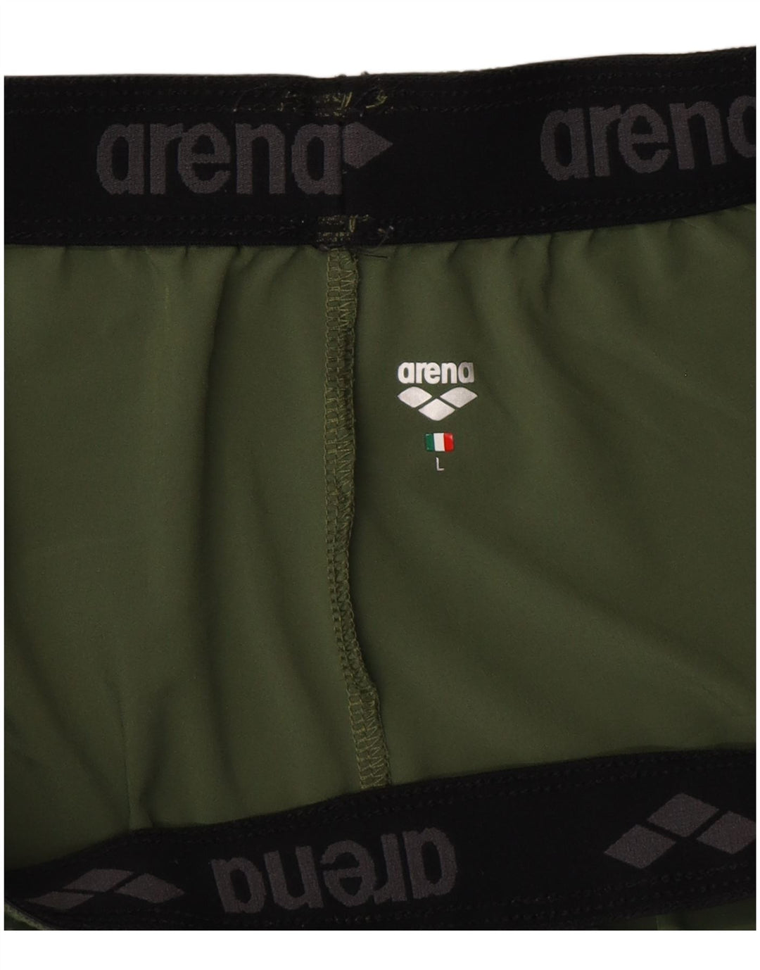 Pantalones cortos deportivos Arena para hombre poliéster caqui grande