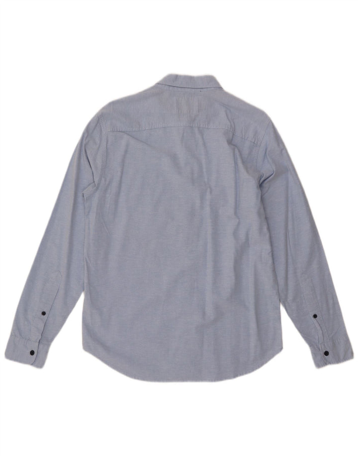 Camisa HOLLISTER Hombre Azul Medio Algodón