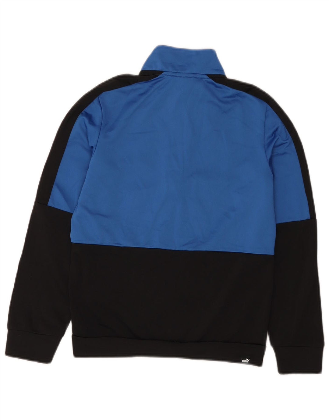 Puma Chaqueta de chándal gráfica para niños 9-10 años Azul Colorblock