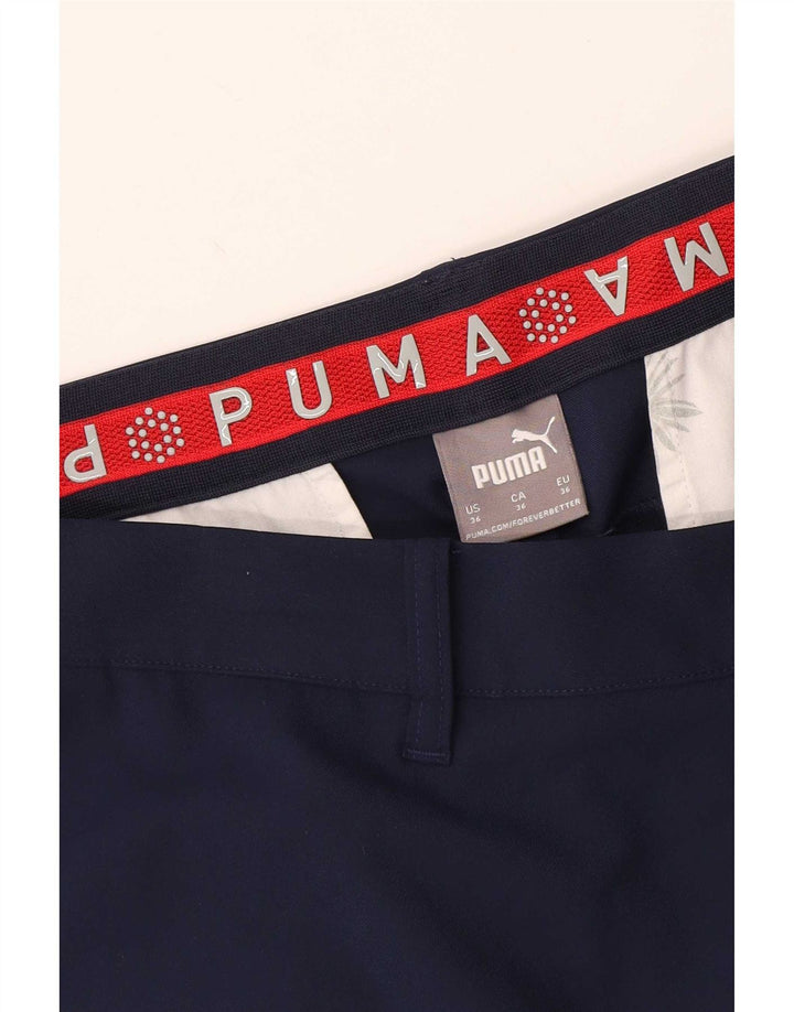 Puma Pantalones cortos chinos para hombre W36 grande azul marino