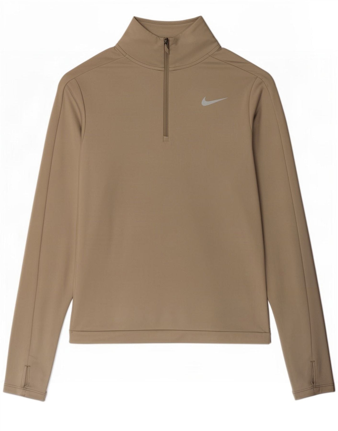Nike Dri Fit - Chándal con cremallera y cuello para mujer, talla 6, XS, poliéster gris