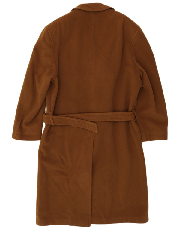 VINTAGE Abrigo de doble pecho para hombre Reino Unido 38 Marrón medio