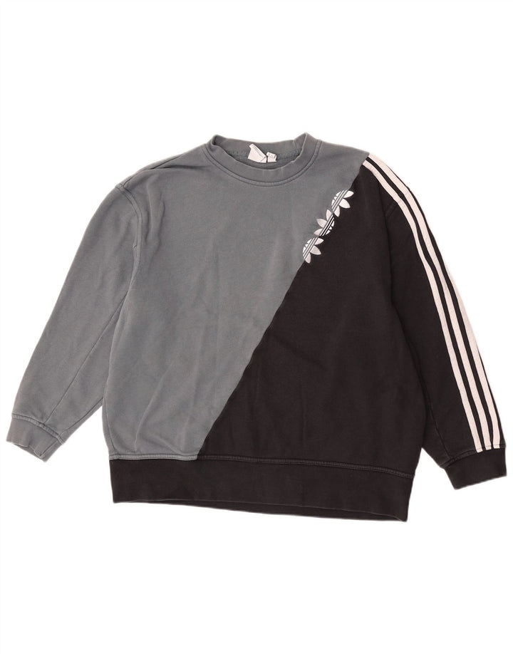 Adidas - Sudadera gráfica para mujer (talla 40), color gris medio
