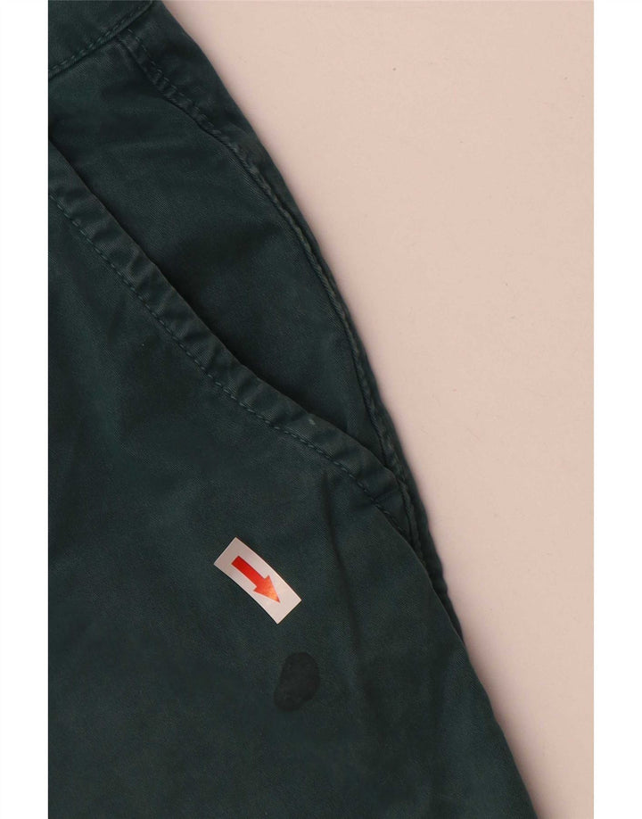 Superdry Hombre Regular Chino Shorts W32 Algodón Verde Medio