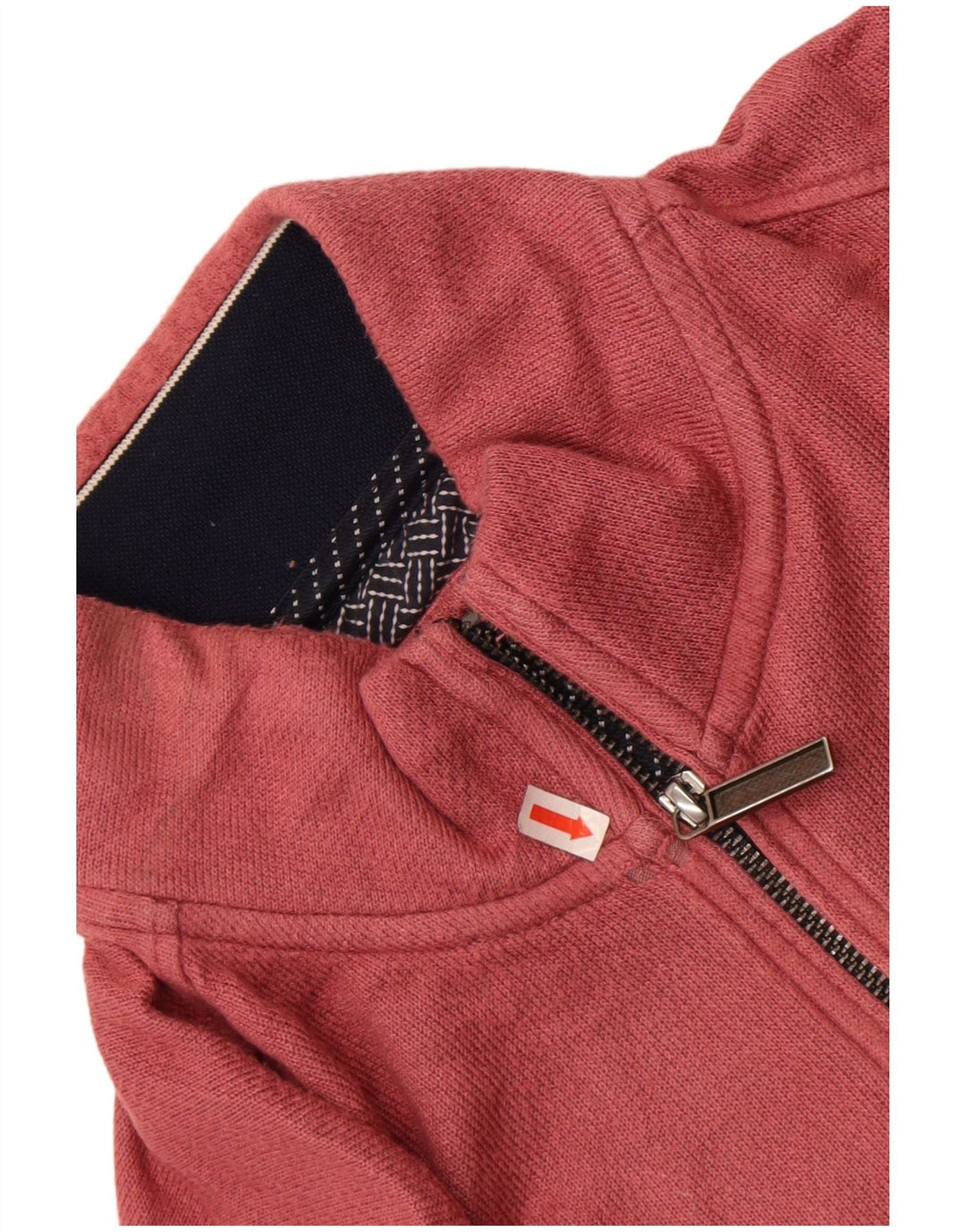 Ted Baker - Sudadera con cuello y cremallera para hombre, talla 4, viscosa rosa grande