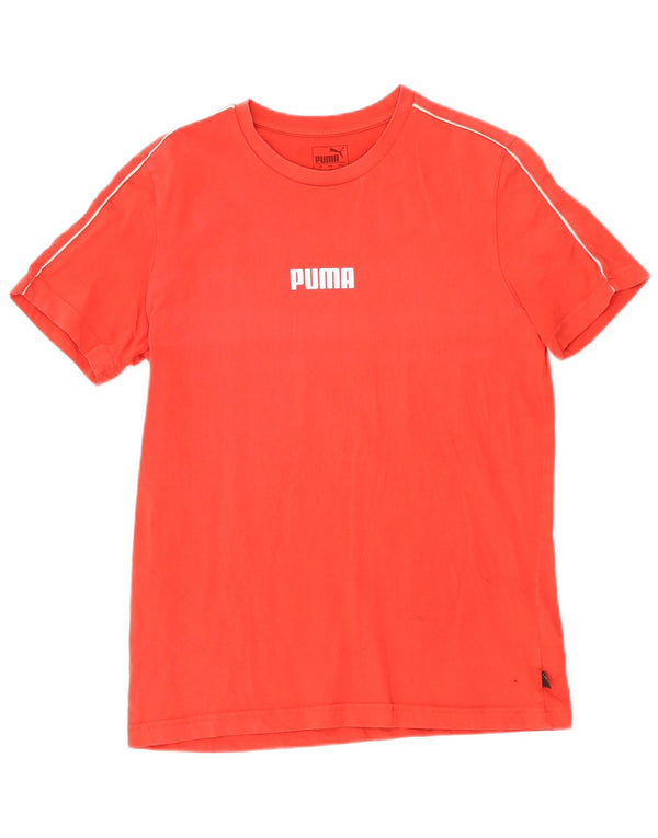 Puma Camiseta gráfica para hombre Top Small Red Cotton