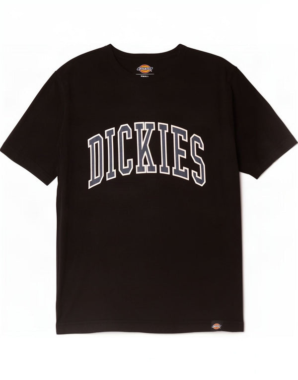 Dickies - Camiseta gráfica para hombre, talla pequeña, algodón negro