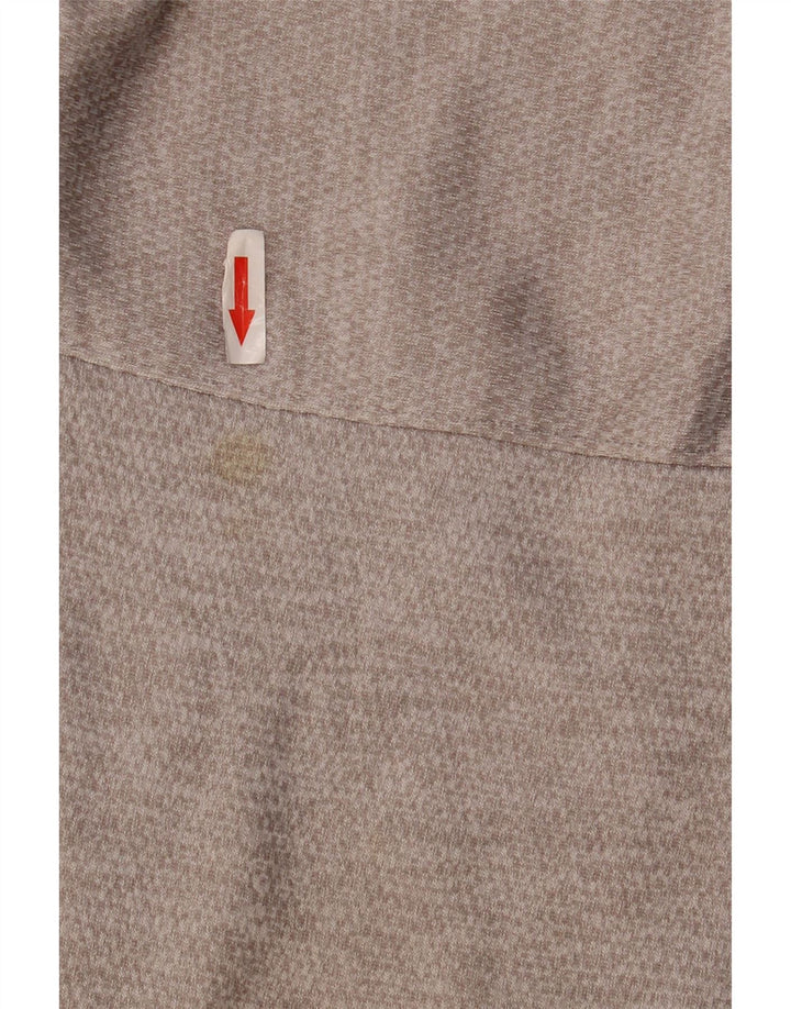 ADIDAS Sudadera con cuello y cremallera gráfica para hombre Jumper XL Poliéster gris