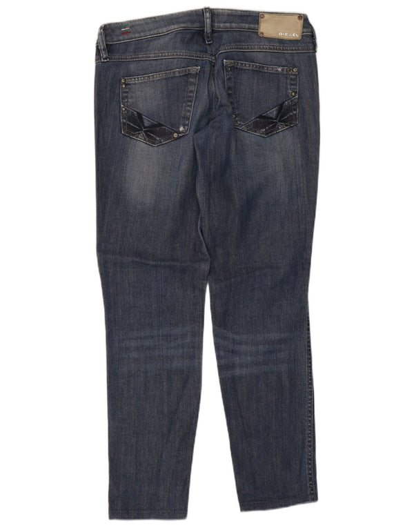 Diesel Mujer Lhela Vaqueros Slim Desgastados W29 L28 Algodón Azul