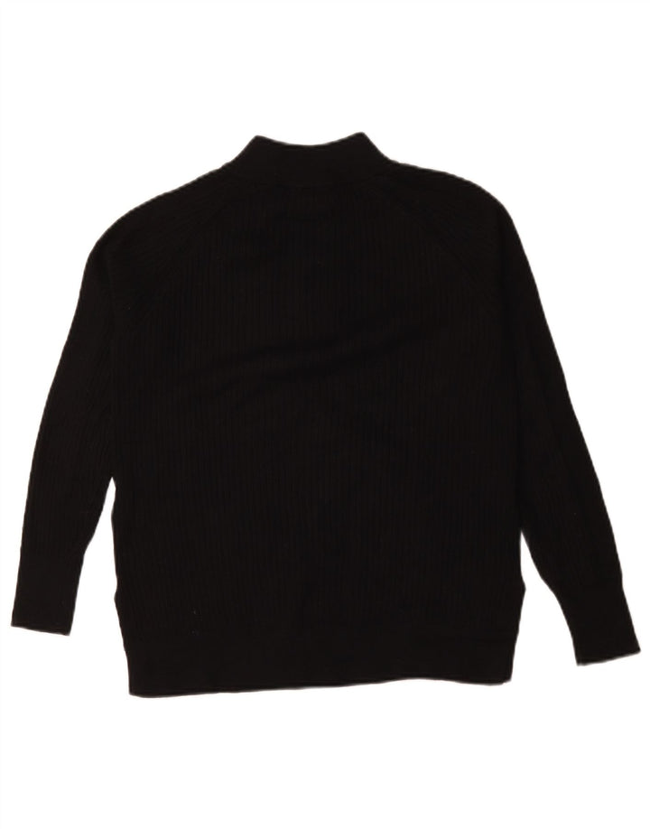 Marks & Spencer Suéter extragrande con cuello y cremallera para mujer UK 6 XS Negro
