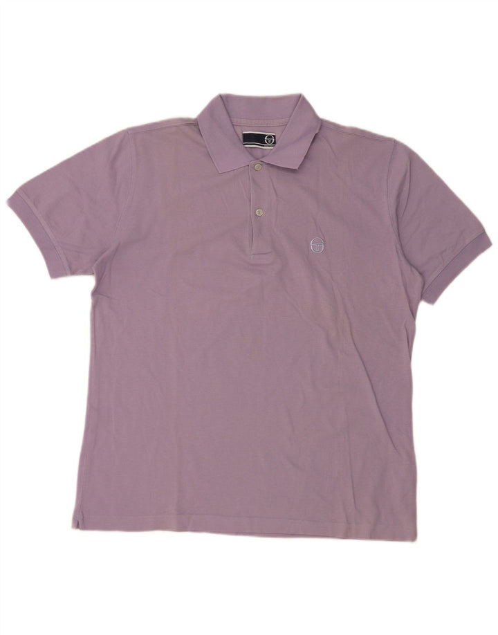 Sergio Tacchini Polo Hombre IT 48 Algodón Morado Medio