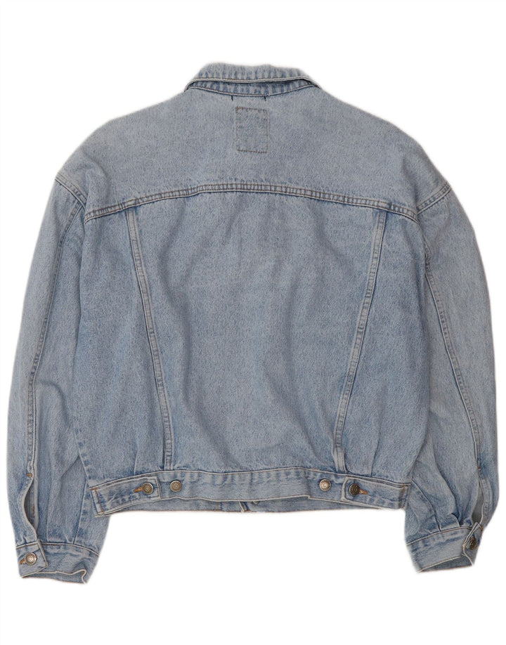VINTAGE Chaqueta vaquera para hombre Reino Unido 38 Azul medio
