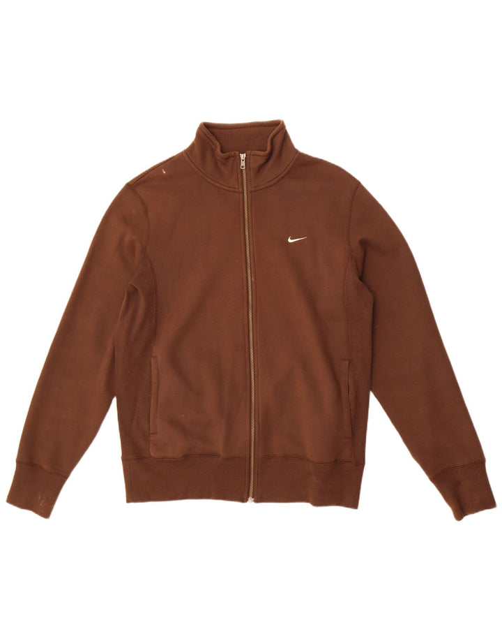 Nike - Chaqueta de chándal para hombre, talla 38/40, algodón marrón medio
