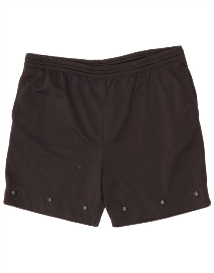 Kappa Pantalones cortos deportivos gráficos para hombre XL Poliéster negro