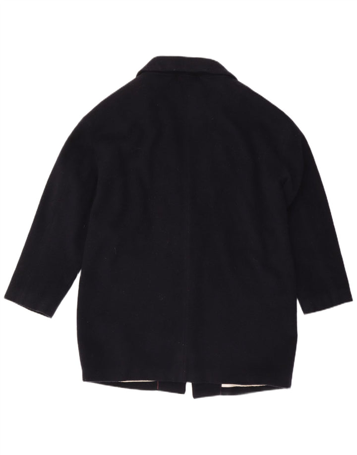 CREW CLOTHING Abrigo para mujer UK 40 Grande Lana azul marino