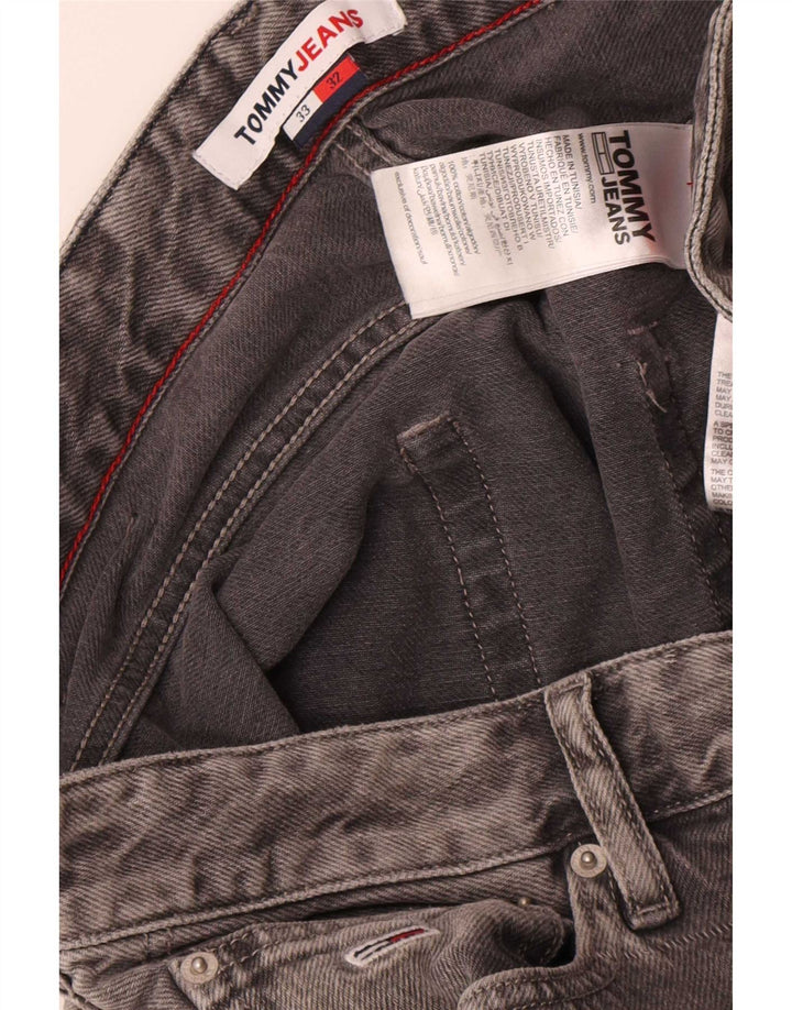 Tommy Hilfiger Vaqueros rectos para hombre W33 L32 Algodón gris