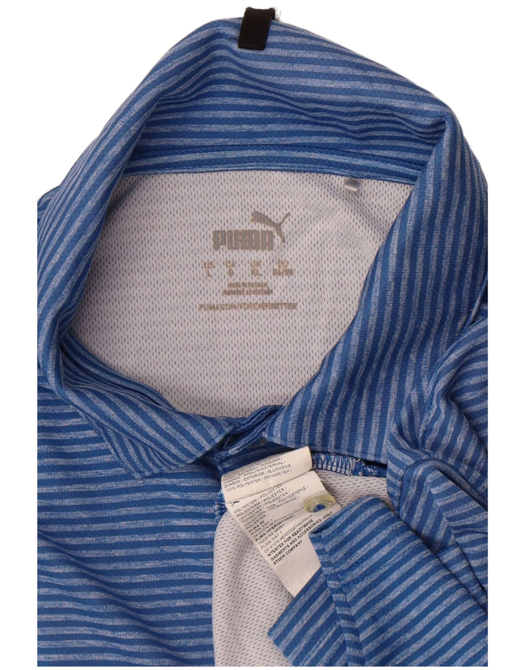 Polo Puma Hombre XL Poliéster Rayas Azules