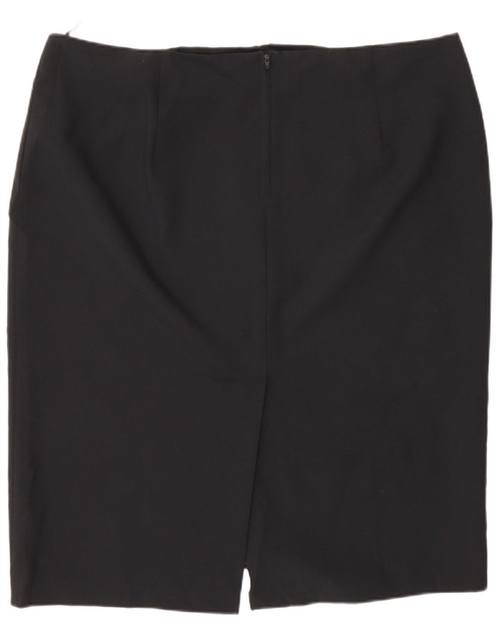 Falda lápiz para mujer Marks & Spencer UK 20 2XL W40 Poliéster negro