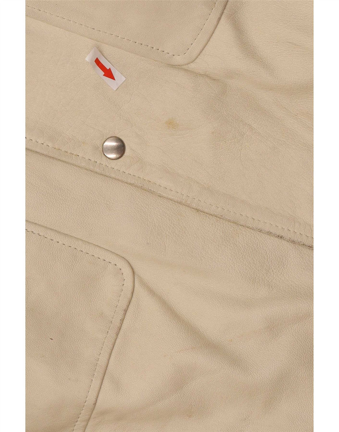 Settore Chaqueta de cuero para hombre UK 42 XL Beige