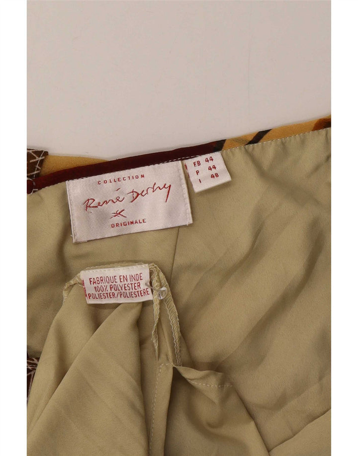 Rene Derhy Vestido asimétrico para mujer IT 48 XL Patchwork multicolor
