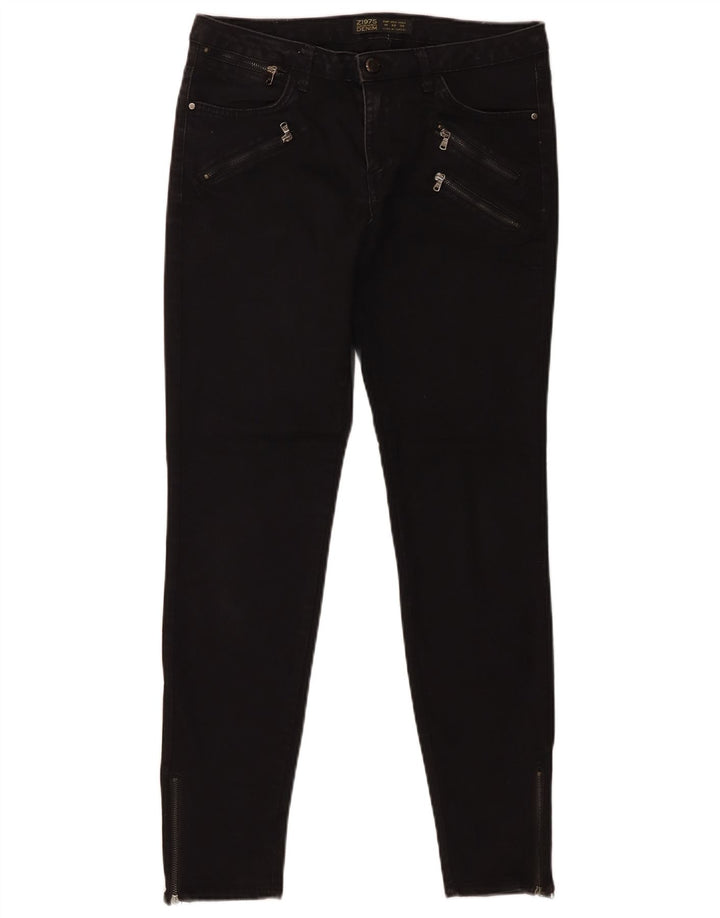 Zara Vaqueros Pitillo Mujer EU 40 Mediano W30 L28 Negro