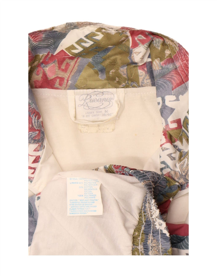 Rucanor Chaqueta de Chándal para Mujer UK 38/40 Medium Granate Geométrico