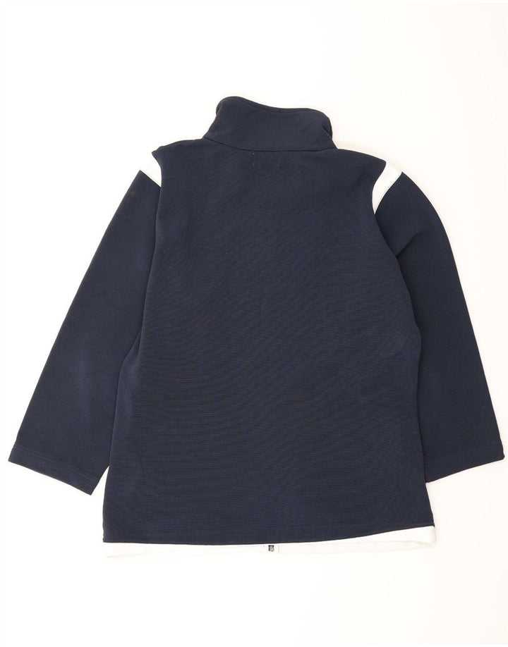 Kappa Chaqueta de chándal para mujer UK 20 2XL Azul marino Colorblock Poliéster