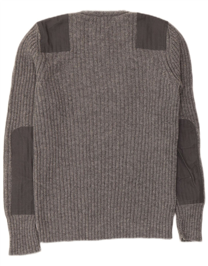 L.L.BEAN Jersey de cuello redondo para mujer UK 12 Algodón gris medio
