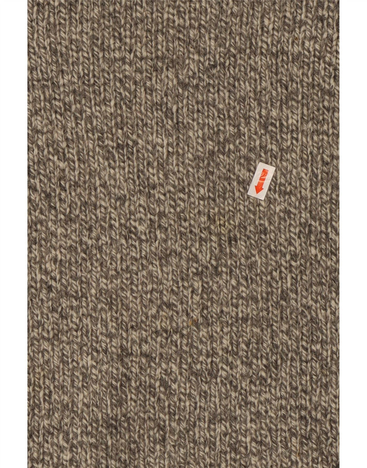 L.L.BEAN Jersey de cuello redondo para hombre de lana gris medio