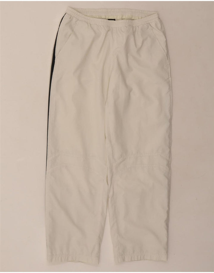 FILA Mens Tracksuit Trousers Medium White Polyester Vintage Fila and Second-Hand Fila from Messina Hembry 
