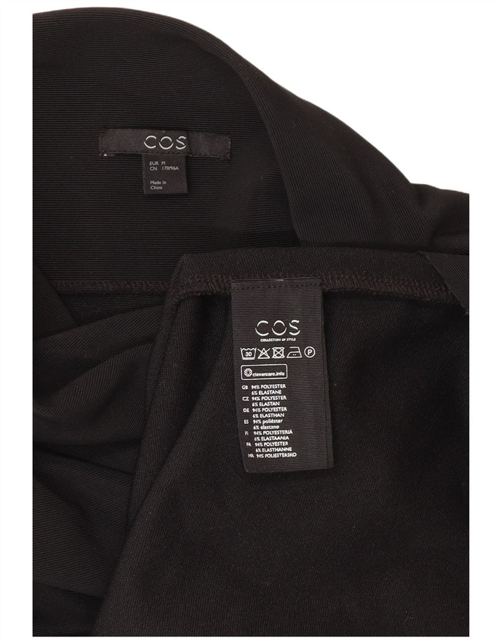 Cos Vestido túnica de manga 3/4 para mujer UK 44 Poliéster negro mediano