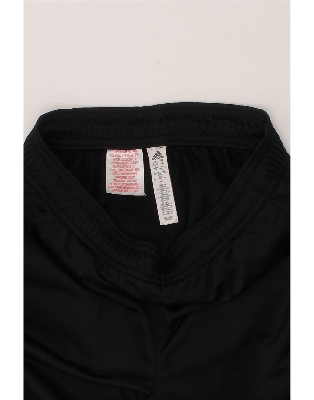 ADIDAS Boys Tracksuit Trousers 9-10 Years Black Polyester Vintage Adidas and Second-Hand Adidas from Messina Hembry 